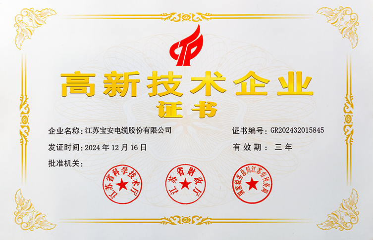 **級高新技術(shù)企業(yè)